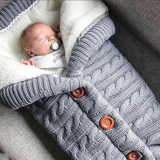 Infant Swaddle Blankets Winter Fleece Baby Sleeping Bag