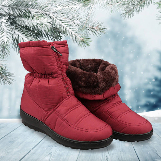 Womens Snow Boots Waterproof Fur Lining Shoes