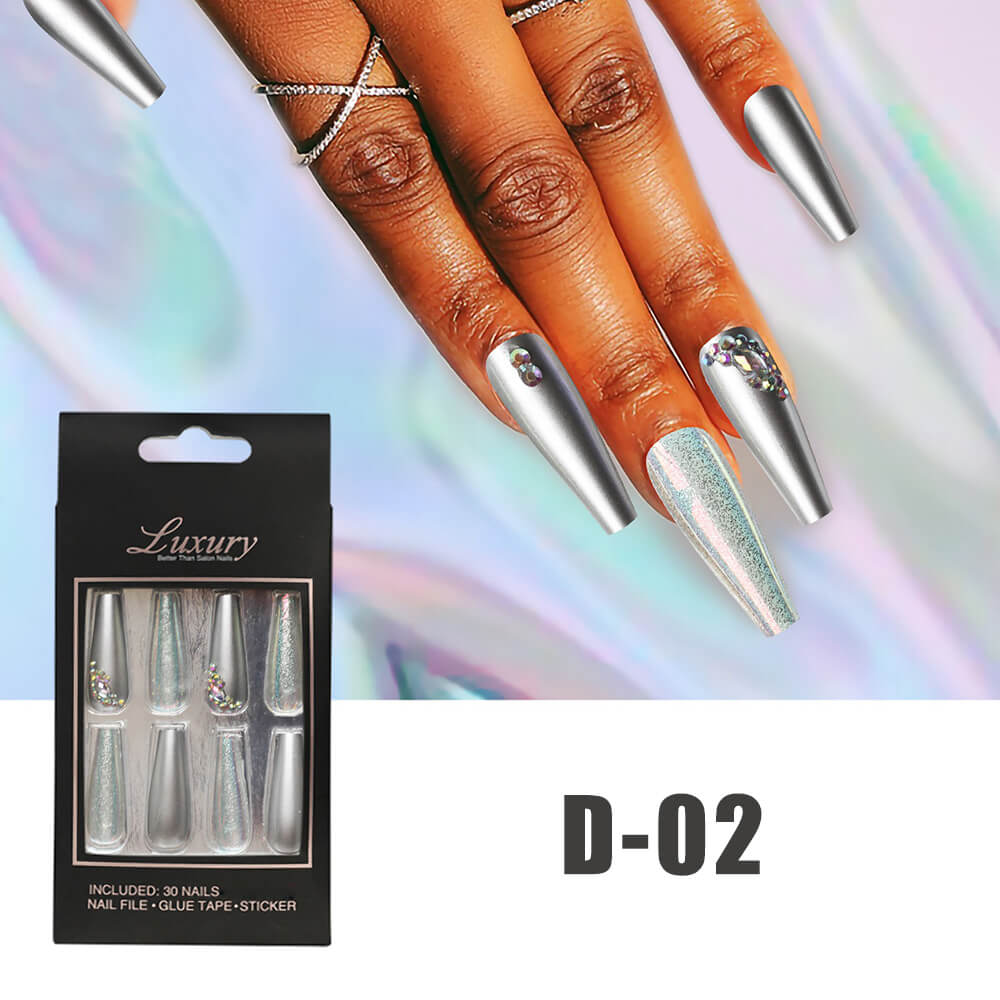 Luxury Jewel Design Press-On Manicure Gel Nail Kit