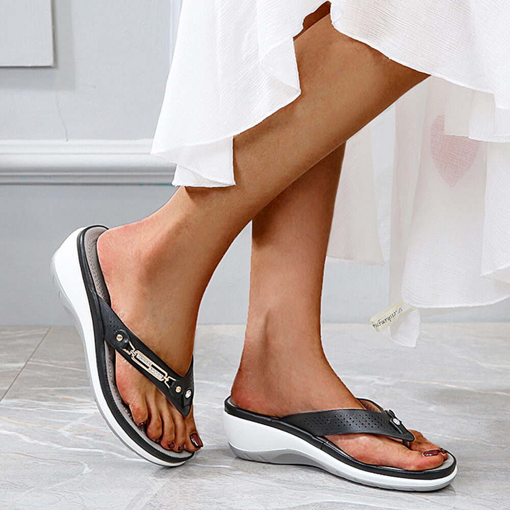 Women's Arch Support Flip Flops Summer Comfy Thong Sandals