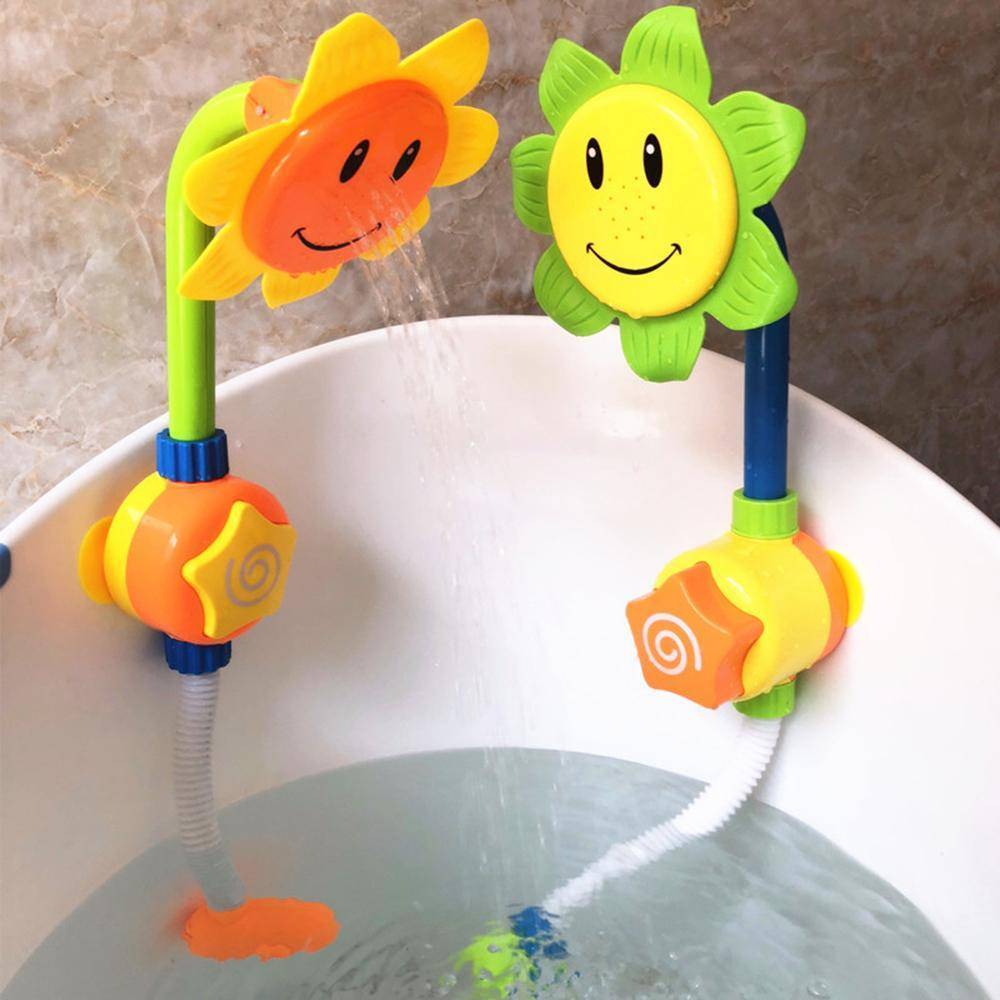 Electric Sunflower Shower Spray Bath Toy